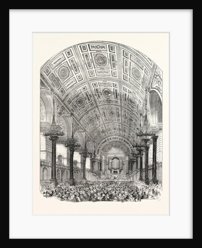 Interior of St. George's Hall Liverpool from the South Performance of the First Oratorio 1854 by Anonymous