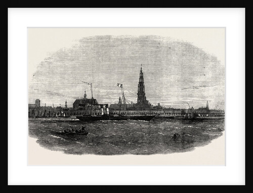 New Route to Belgium: The Aquila Steamship Leaving Antwerp 1854 by Anonymous