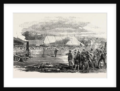 Opening of the Great North of Scotland Railway the Huntly Station 1854 by Anonymous