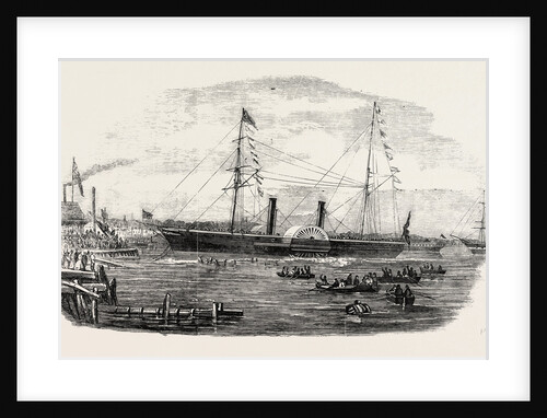 Launch of the Australian Steamship Pacific at Millwall 1854 by Anonymous