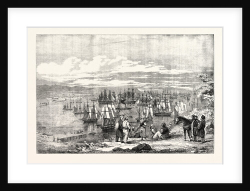 The Crimean War: Varna Bay: The Allied Fleet Getting Under Way for the Crimea 1854 by Anonymous