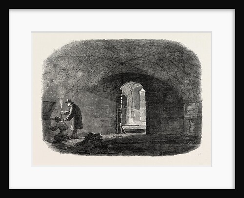 Subterranean Chamber Old Fish-Street St. Paul's London 1854 by Anonymous