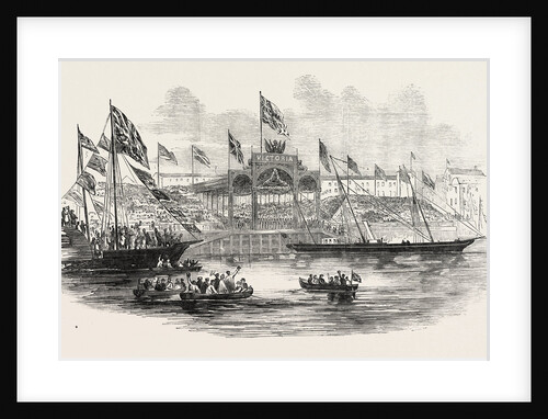 Her Majesty's Visit to Hull and Grimsby: Embarkation of Her Majesty at Hull 1854 by Anonymous
