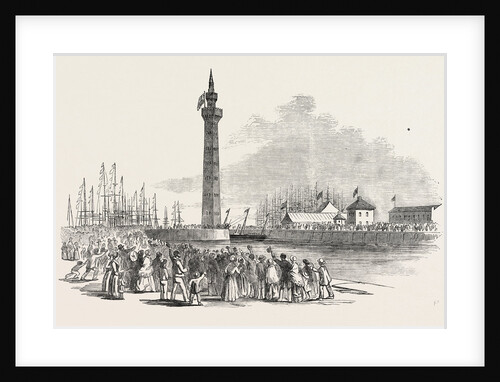 Her Majesty's Visit to Hull and Grimsby: The Fairy Steamer Entering Grimsby Dock 1854 by Anonymous