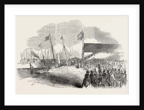 Her Majesty's Visit to Hull and Grimsby: Her Majesty Landing at Grimsby 1854 by Anonymous
