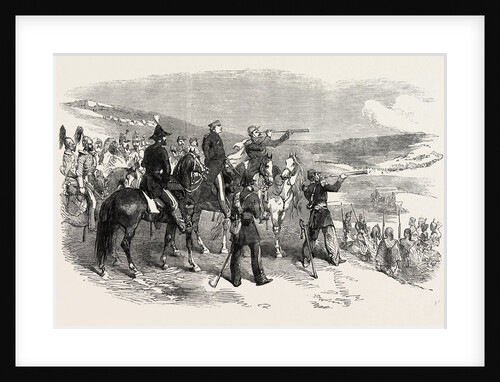 The Crimean War: Lord Raglan and General Canrorert Visiting the French Outposts Opposite Sebastopol 1854 by Anonymous