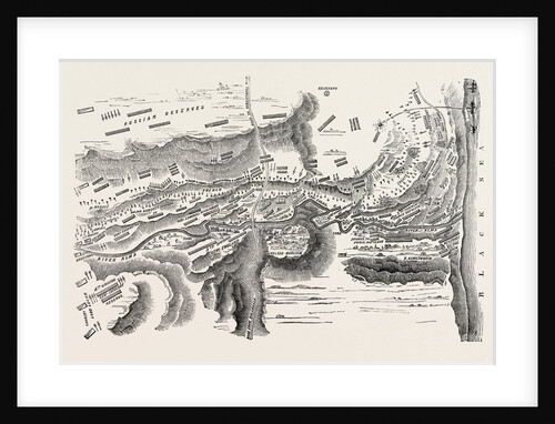 The Crimean War: Plan of the Battle of the Alma 1854 by Anonymous