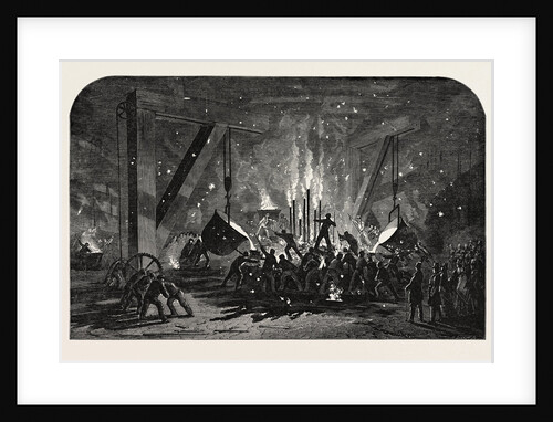 Casting a Monster Cylinder at Messrs. Scott Russell and Co.'s Building-Yard by Anonymous