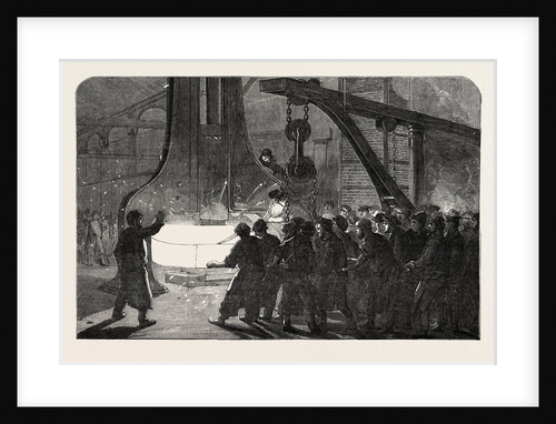 Iron Ship Fitting at the Royal Dockyard Woolwich 1854 by Anonymous