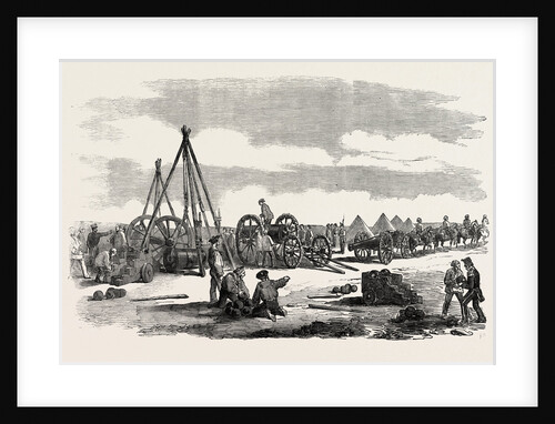 The Crimean War: Siege of Sebastopol: Preparing a Train for the Trenches 1854 by Anonymous