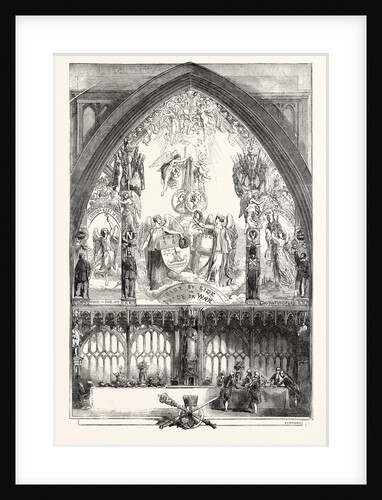 Allegorical Picture Painted for the Inauguration Dinner of the Lord Mayor in the Guildhall London 1854 by Anonymous