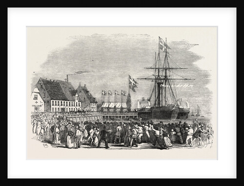 Arrival of the King of Denmark at Flensburg 1854 by Anonymous