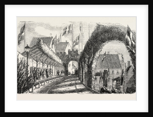 Railway Station Flensburg 1854 by Anonymous