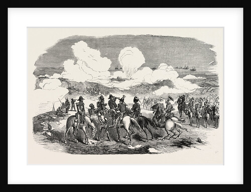 The Crimean War: Bombardment of Sebastopol. General Sir De Lacy Evans and Staff 1854 by Anonymous
