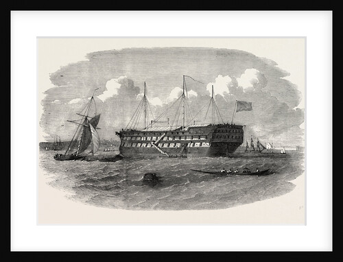 Hospital Ship Near the Seraglio at Constantinople Istanbul 1854 by Anonymous