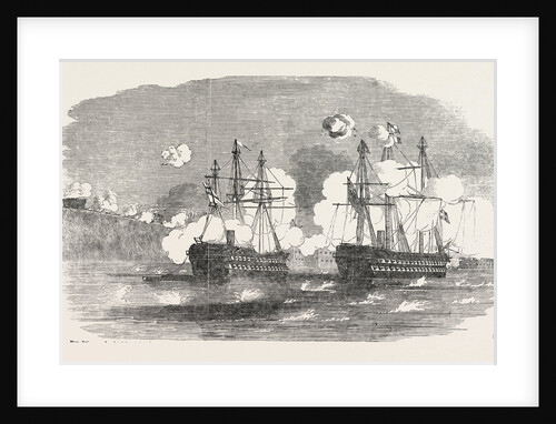 The Crimean War: The Agamemnon and Sanspareil Attacking Sebastopol 1854 by Anonymous