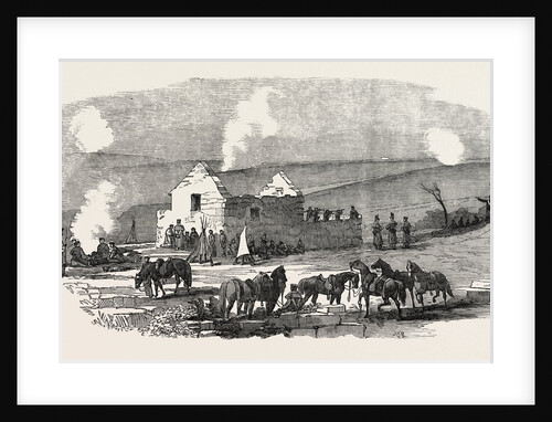 The Crimean War: Ruined Cottage Off Sebastopol 1854 by Anonymous