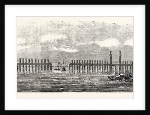 The Barrage of the Nile 1854. Some Eighteen Miles below Cairo on the Western or Rosetta Branch of the Nile Are the Works of the Barrage by Anonymous