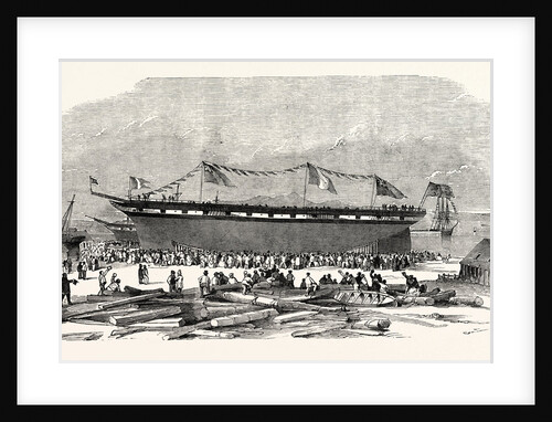 Launch of the Napoleon III at Ardrossan by Anonymous