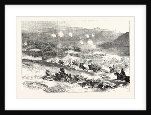 The Crimean War: The Action at Balaclava October 25. First Charge of Heavy Cavalry 1854 by Anonymous
