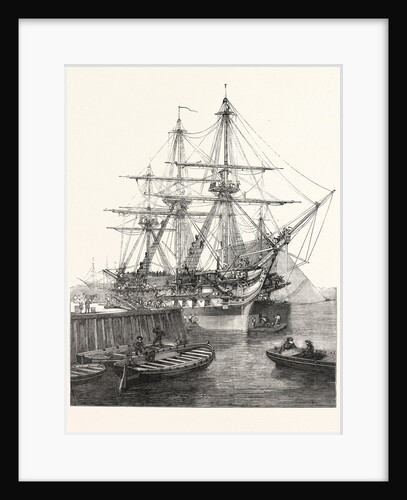 H.M. Screw Line-of-Battle Ship Caesar 90 at Portsmouth UK 1854 by Anonymous