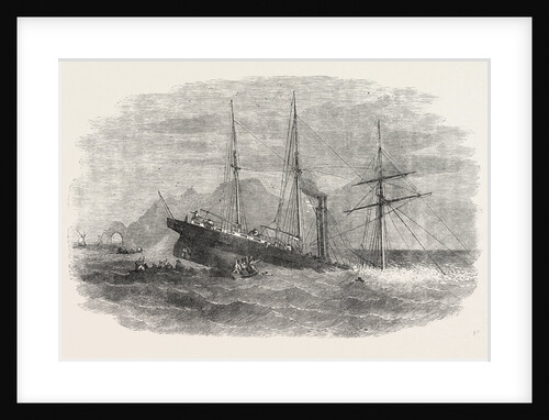 Wreck of the Forerunner African Mail-Steamer at Point St. Lorenzo 1854 by Anonymous