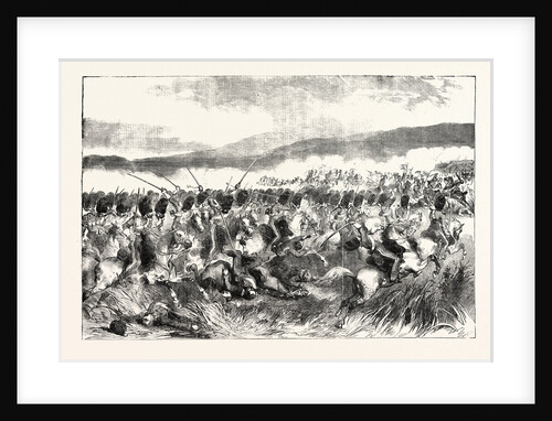 The Crimean War: The Action at Balaclava: Charge of the Scots Greys October 25 1854 by Anonymous