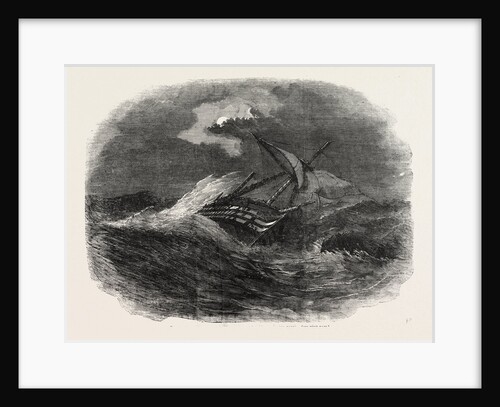 Wreck of an Egyptian Vessel of War Between Constantinople (Istanbul) and Varna 1854 by Anonymous