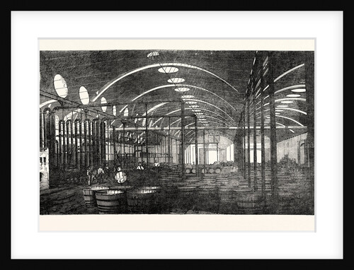 The Bromborough Pool Candle-Works Interior View Under Three Spans of Roof 1854 by Anonymous