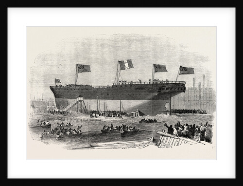 Launch of the Vittorio Emanuele Iron Screw Steamer at Blackwall 1854 by Anonymous