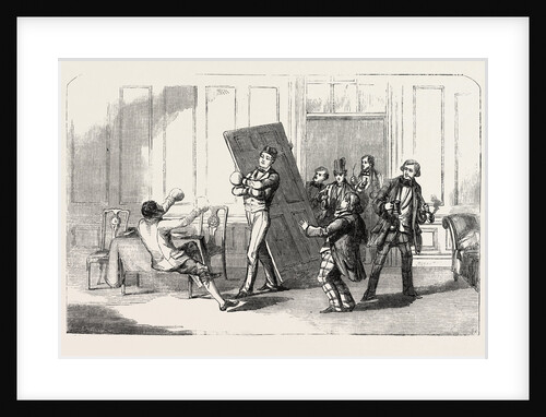 Scene from the New Farce of the Slow Man at the Adelphi Theatre London UK 1854 by Anonymous