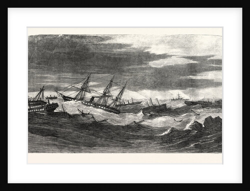 The Crimean War: The Hurricane in the Black Sea: Wrecks at Balaclava 1854 by Anonymous