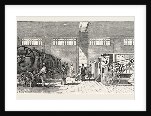 Portable Steam Engines and Thrashing Machines at the Smithfield Club Cattle Show by Anonymous