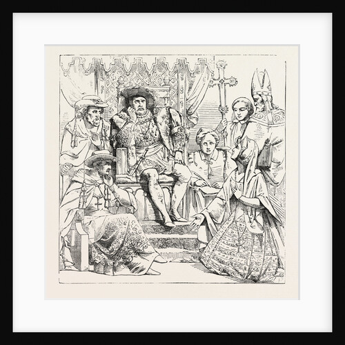 Queen Catherine Before Henry VIII. by Anonymous