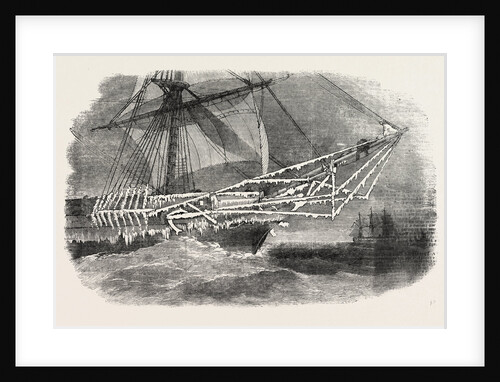 Cold Weather in the Baltic: Bows of H.M. Corvette Cruiser. 1854 by Anonymous