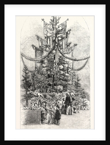 Gigantic Christmas Tree at the Crystal Palace Sydenham UK 1854 by Anonymous