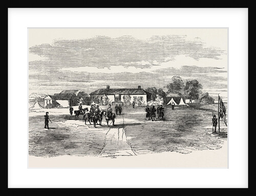 The Crimean War: Headquarters of Lord Raglan Near Balaclava 1854 by Anonymous