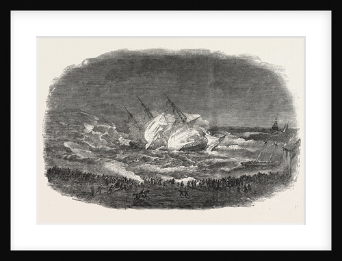 Wreck of the Troop-Ship Charlotte. Attempt of the Life-Boat 1854 by Anonymous