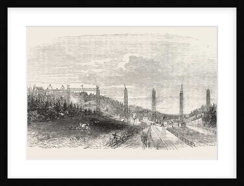 The Crumlin Viaduct on the Western Valley Railway 1854 UK by Anonymous