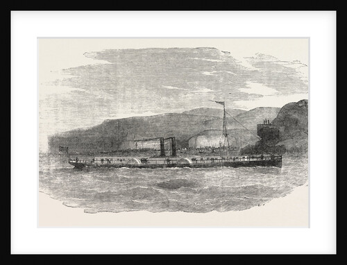 The Four-Paddle-Wheel Danube Steamer Tachtalia. 1854 by Anonymous