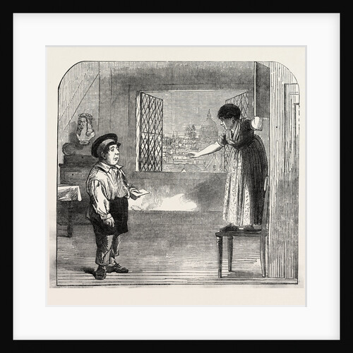 Scene from the New Drama of Helping Hands, at the Adelphi Theatre, UK, 1855 by Anonymous