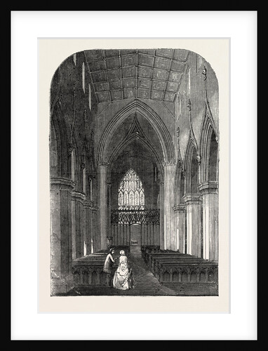 Interior of St. George's Church, Doncaster, UK, 1853 by Anonymous