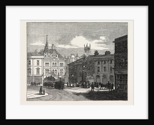Marketplace, Huddersfield, UK, 1883 by Anonymous