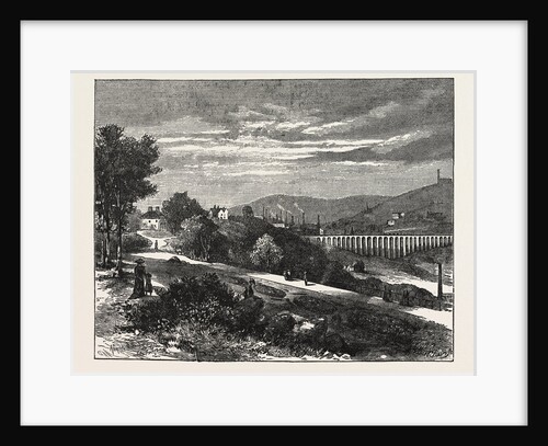 Entrance to Beaumont Park from the Town, Huddersfield, UK, 1883 by Anonymous