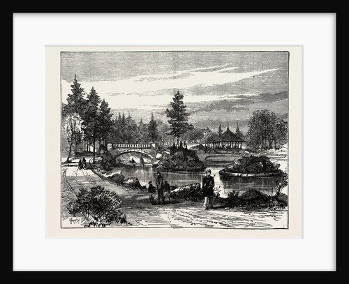 Ornamental Water, Beaumont Park, Huddersfield, UK, 1883 by Anonymous
