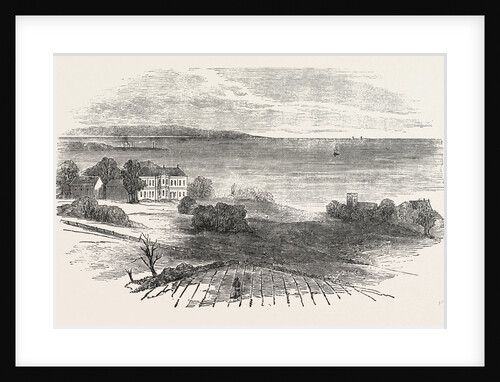 Seaham Hall, and Old Church, 1853 by Anonymous