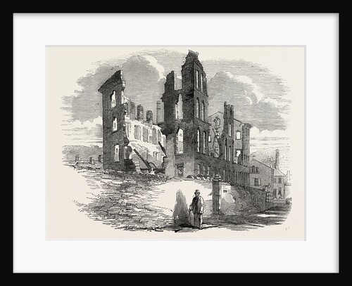 Remains of Mill after the Fire, at Halifax, UK, 1853 by Anonymous