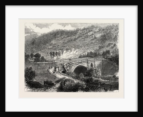 The British Association at Bath: Aqueduct of the Kennet and Avon Canal, at Limpley Stoke, Near Bath, UK, 1864 by Anonymous