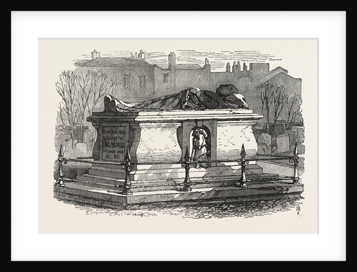Old Tombs in Bunhill Fields Cemetery: John Bunyan's Tomb, 1869 by Anonymous