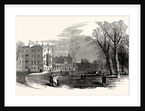 The Cambridge Chancellorship Election: St. John's College (Earl Powis's) from the Garden, UK, 1847 by Anonymous